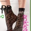 Animal Pattern Anklets - Black