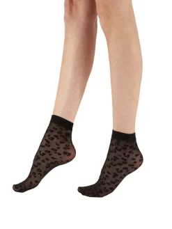 Animal Pattern Anklets - Black