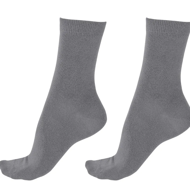 Bamboo Socks 2 Pair Pack - Grey