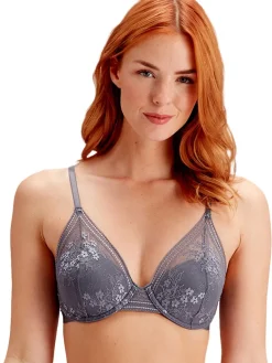 Botanical Lace High Apex Bra - Nightshade
