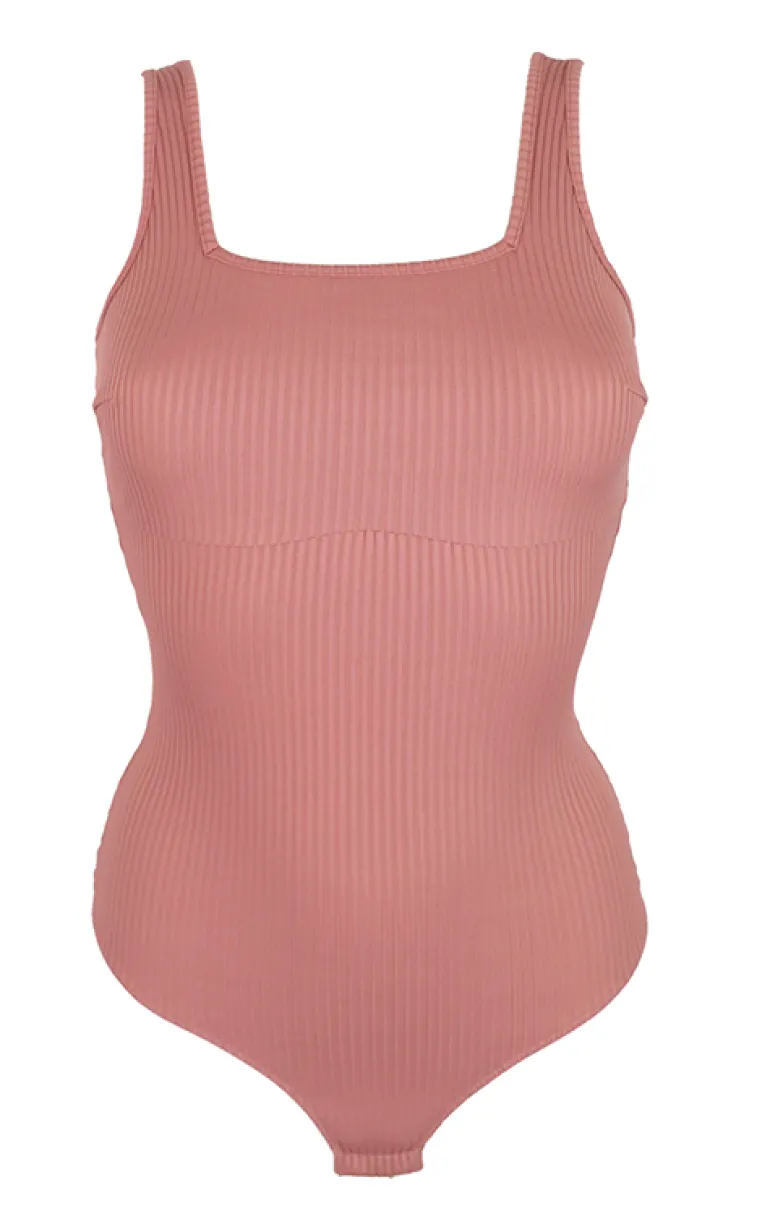 Contemporary Rib Body - Dusty Rose