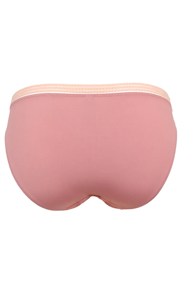 Contemporary Rib Brief - Dusty Rose