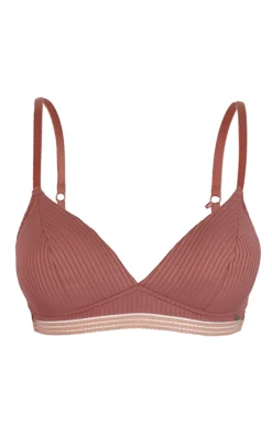 Contemporary Rib Non Wired Bra - Dusty Rose
