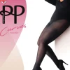 Curves 70 Denier Opaque Cooling Tights - Black