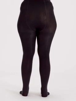 Curves 70 Denier Opaque Cooling Tights - Black