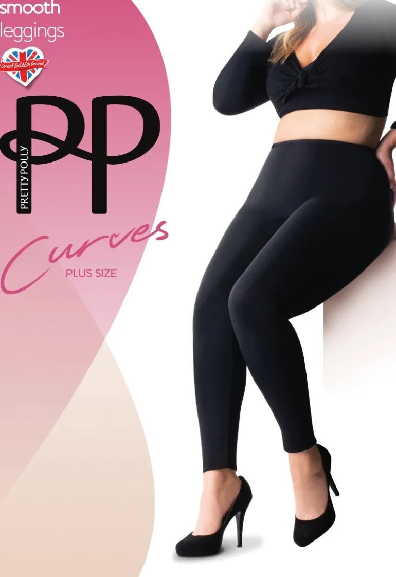 Curves 200 Denier Smooth Leggings - Black