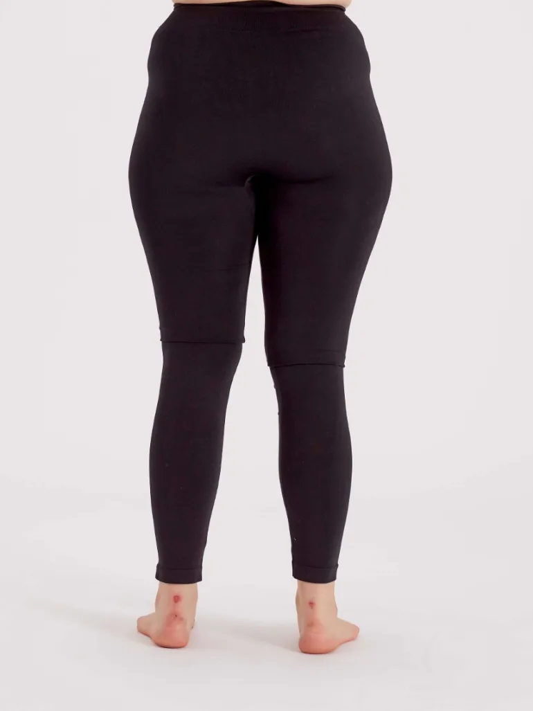 Curves 200 Denier Smooth Leggings - Black