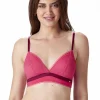 Delicate Lace Non Wired Bra - Watermelon