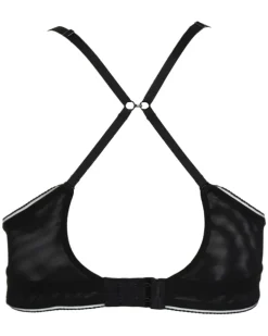 Delicate Lace Non-Wired Bra - Black