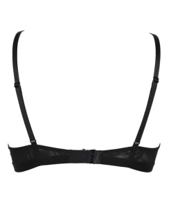 Delicate Lace Underwired T-shirt Bra - Black