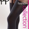 60 Denier Fashion Suspender Tights - Black