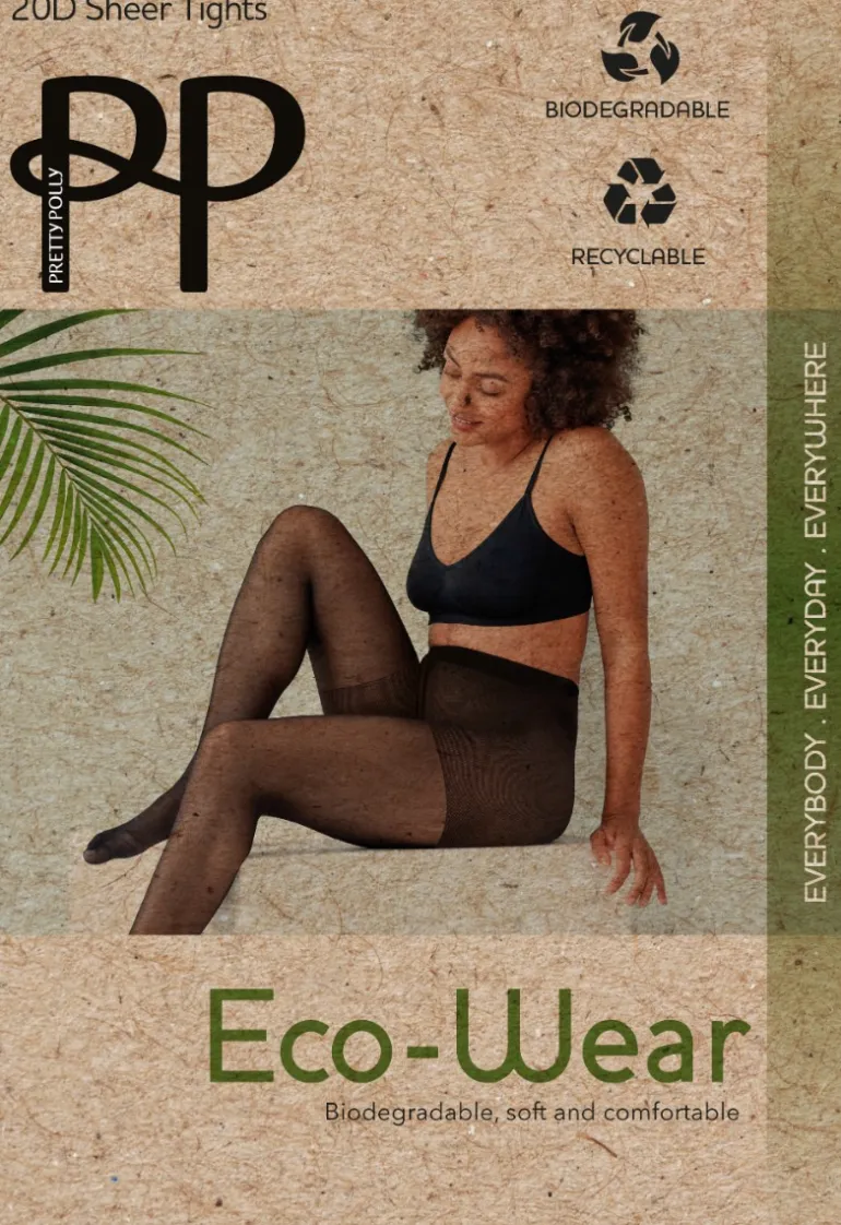 Eco 20 Denier Biodegradable Tights - Black