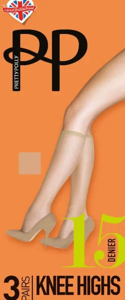 Everyday 15 Denier Knee Highs 3 Pair Pack - Black