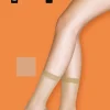 Everyday 15 Denier Smooth Knit Ankle Highs 3 Pair Pack - Chiffon
