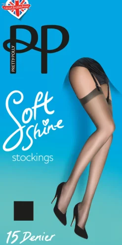 Everyday Plus 15 Denier Soft Shine Stockings - Barely Black