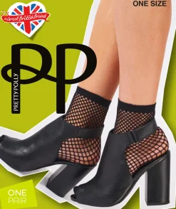 Fishnet Anklet - Black