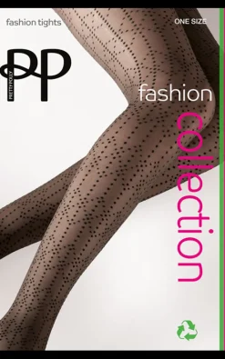 Geometric Dot Tights - Black