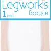 Legworks 20 Denier Cooling Footsie 1 Pair Pack - Nude