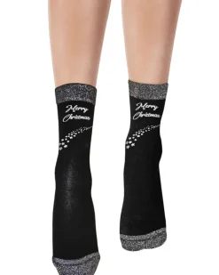 Merry Christmas Socks - Black Mix