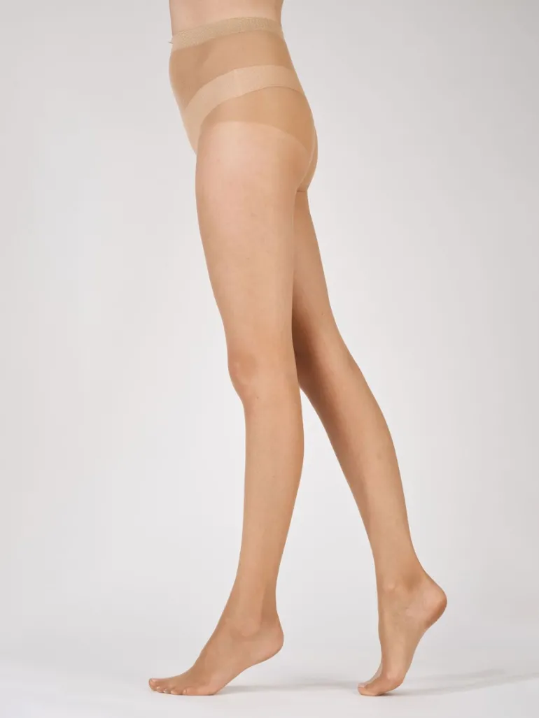 Naturals 8 Denier Sandal Toe Tights - Golden Glow