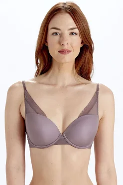 Naturals High Apex Moulded Bra - Dusk
