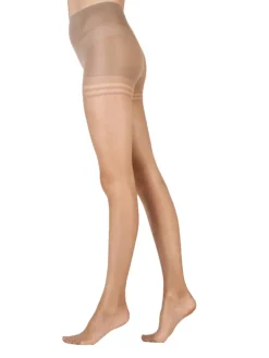 Nylons 10 Denier Gloss Secret Slimmer Tights - Sherry