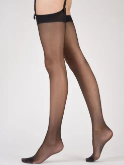Nylons 10 Denier Gloss Stockings - Black