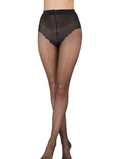 Nylons 10 Denier Gloss Tights - Black
