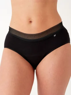 Period Pants Hipster Short - Black