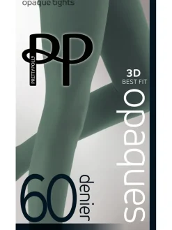 Premium Opaques 60 Denier Coloured Tights 1 Pair Pack - Fern