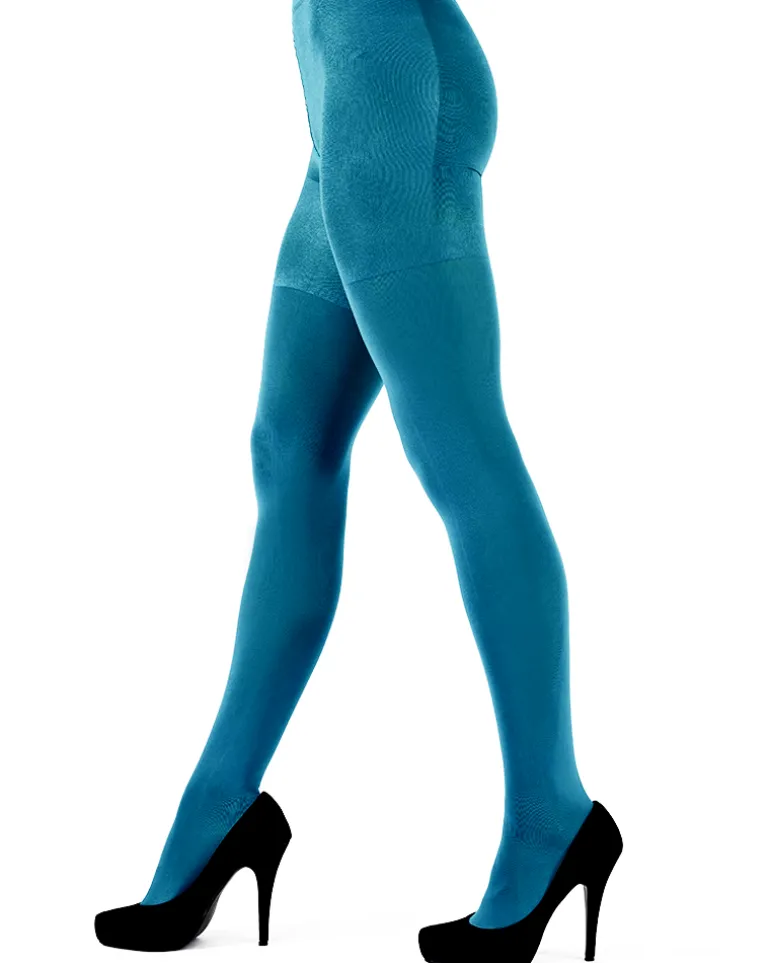 Premium Opaques 60 Denier Coloured Tights 1 Pair Pack - Green