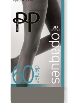 Premium Opaques 60 Denier 3D Tights - Grey