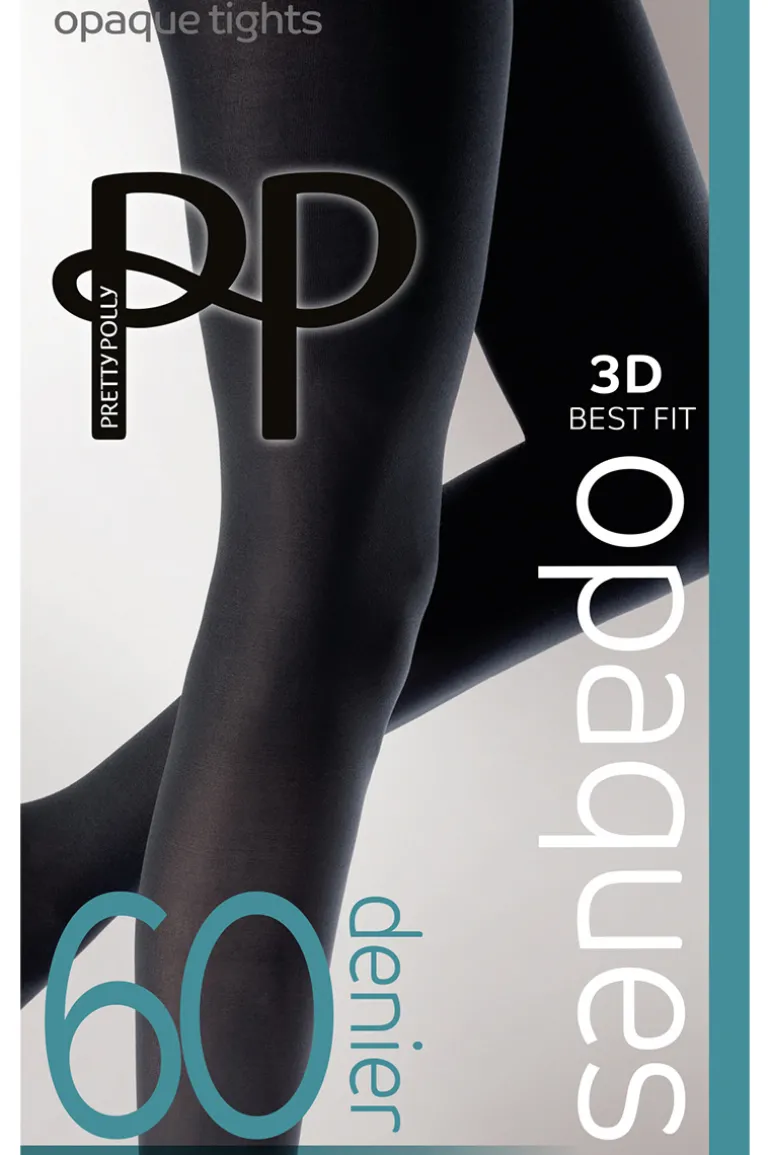 Premium Opaques 60 Denier 3D Tights - Black