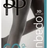 Premium Opaques 60 Denier 3D Tights - Charcoal