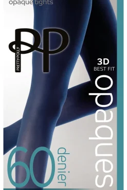 Premium Opaques 60 Denier 3D Tights - Navy