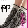 Sparkle Net Effect Anklets - Black/Silver