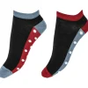 Spot Sole Bamboo Liners 2 Pair Pack - Black mix