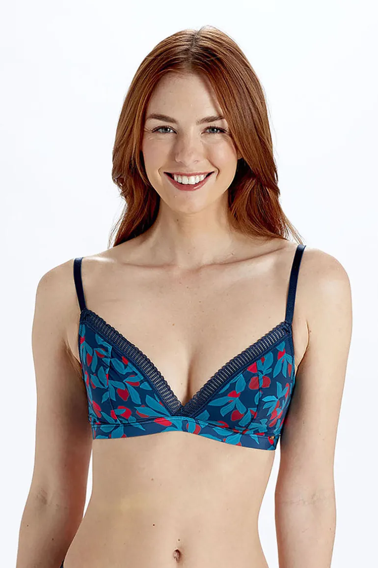 Tropics Non Wired Triangle Bra - Print